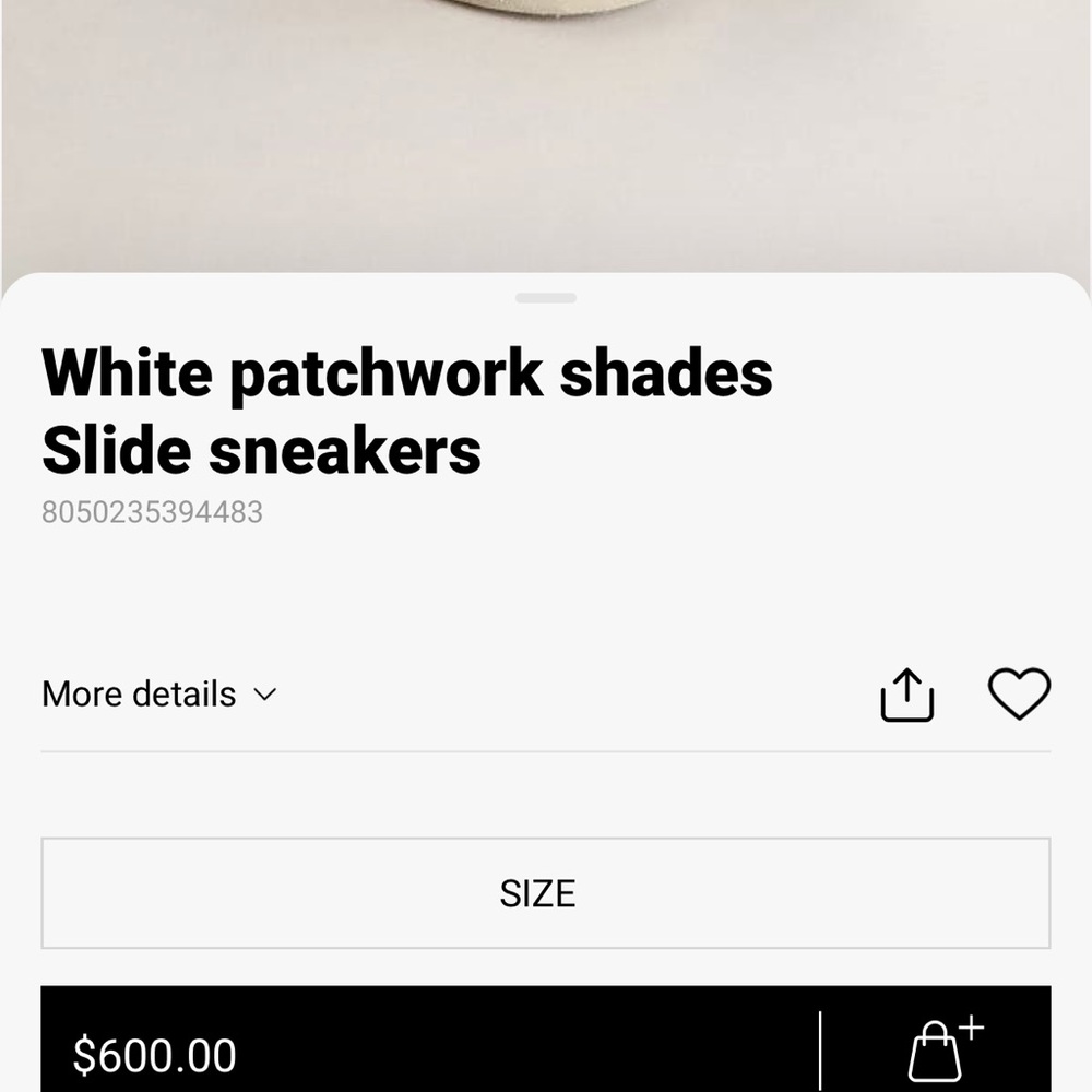 Golden Goose White Patchwork Slide Sneakers - Picture 2 of 9